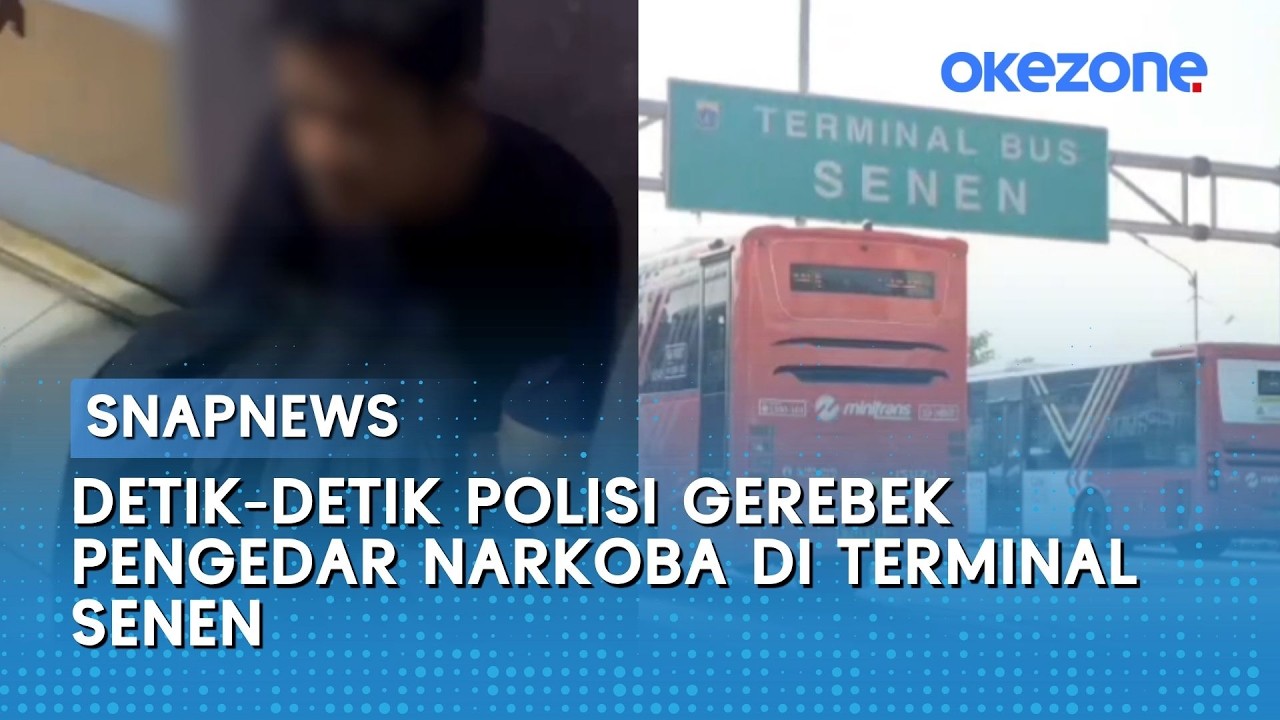 Detik-detik Polisi Gerebek Pengedar Narkoba di Terminal Senen | Snapnews