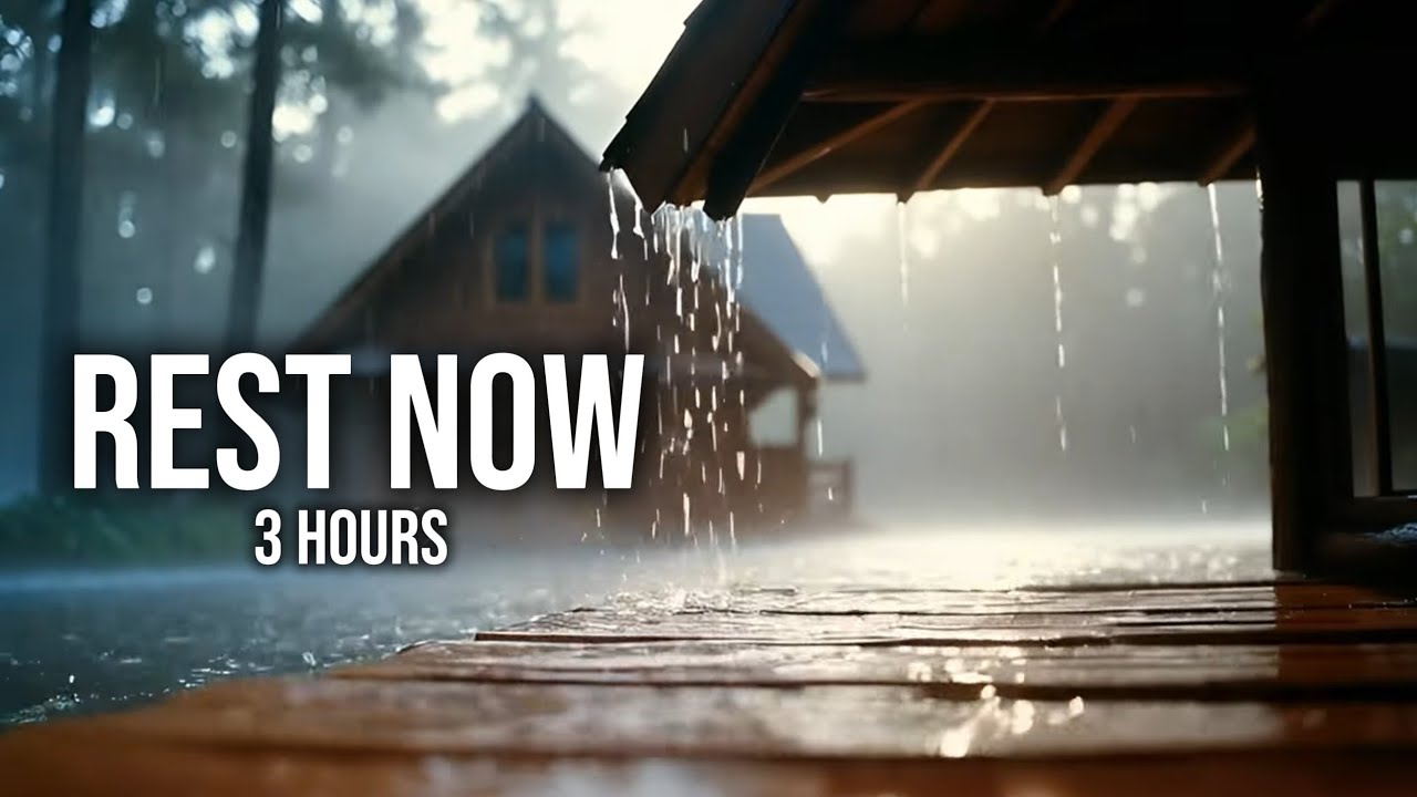 3 Hours⛈️Relaxing Thunderstorm Rain Sounds | Deep Sleep, Study, Relaxation & Stress Relief