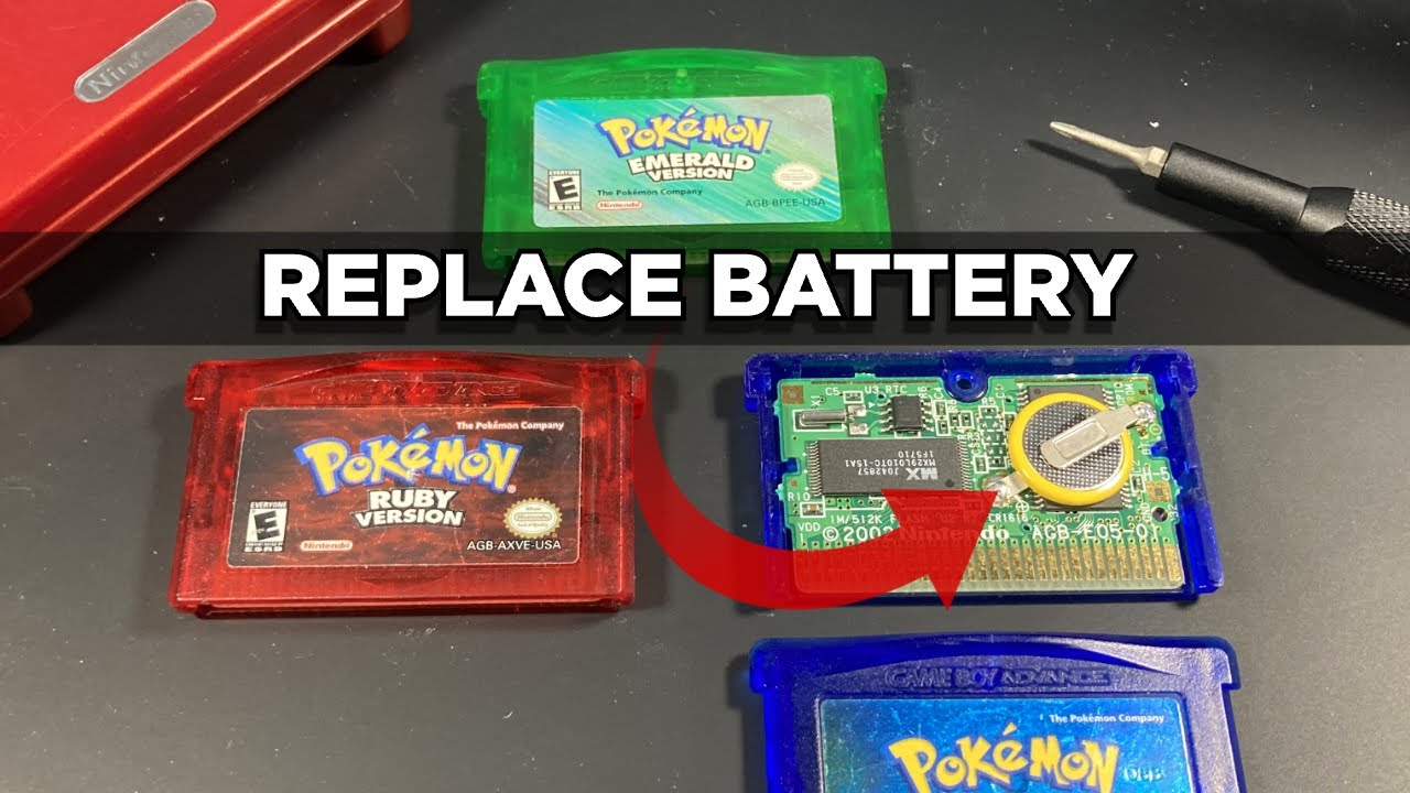 How to Replace your Gen 3 Pokemon GBA Dry Battery (Ruby, Sapphire, Emerald)