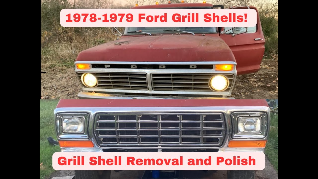 Полировка и замена решетки радиатора Ford F-150 1978-1979 годов!