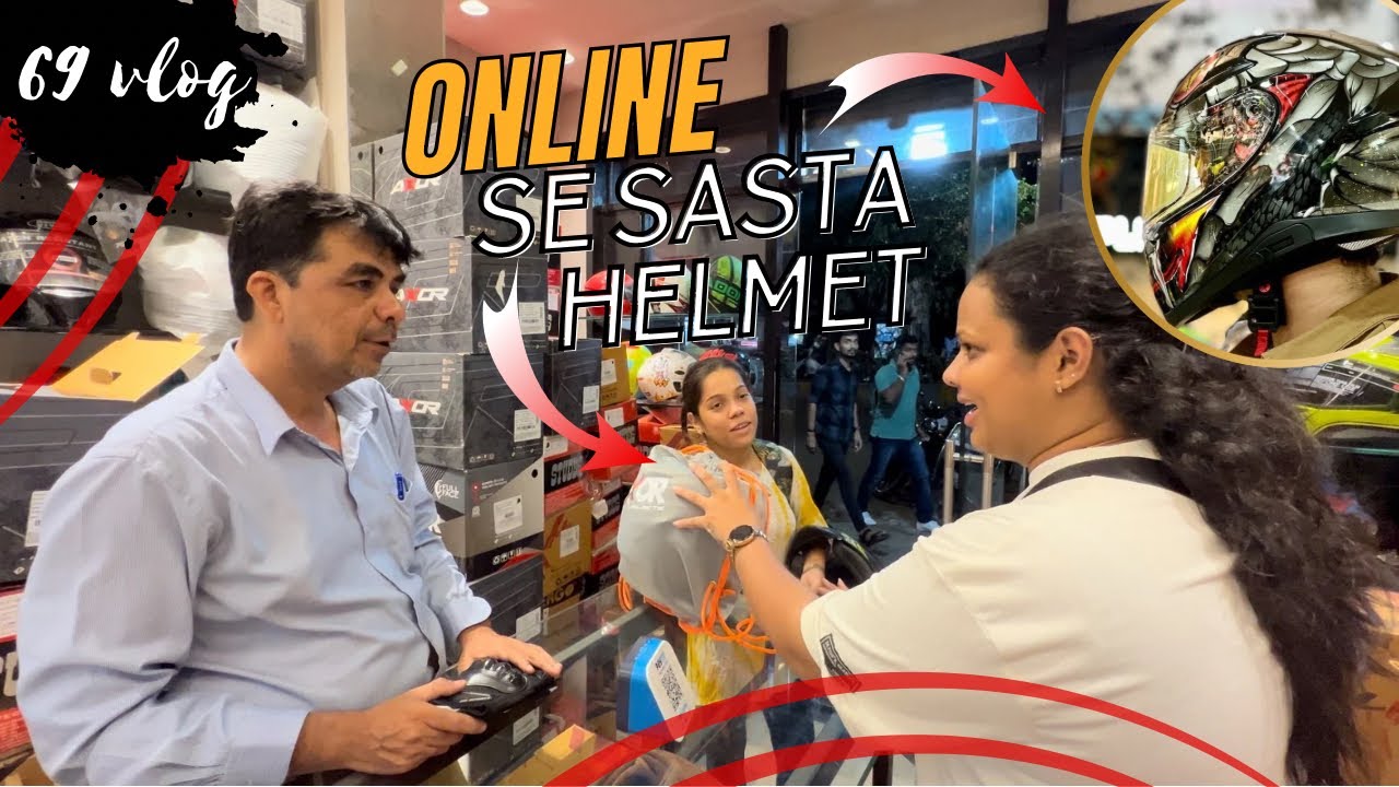 ONLINE Se Sasta Helmet mila | Thane AXOR Store | 69th VLOG | 2024