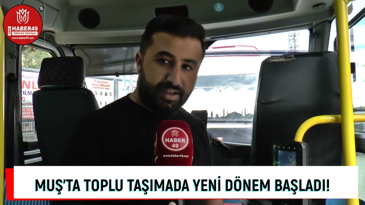 Muş'ta ulaşımda devrim: Temassız ödemeyle kart derdi bitiyor!