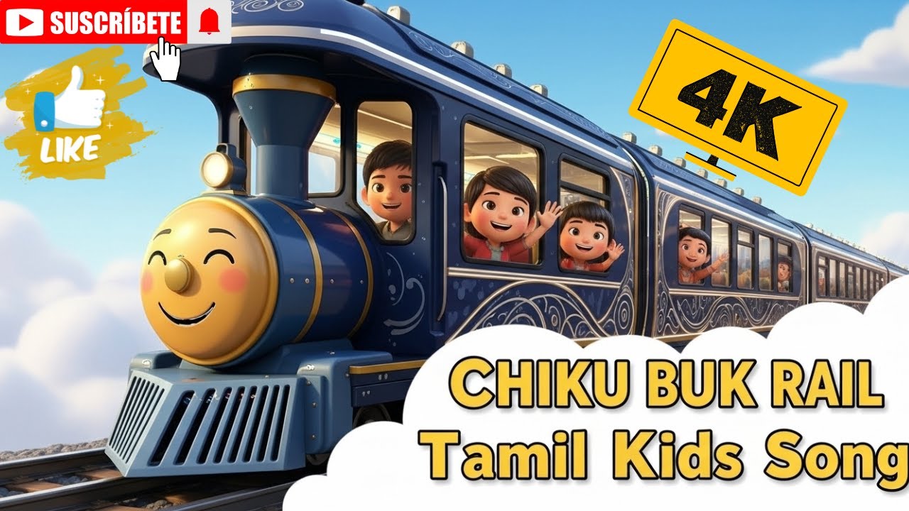 Chikku Bukku Rail Song | சிக்குபுக்கு ரயில் பாடல் | Tamil Nursery Rhymes for Kids