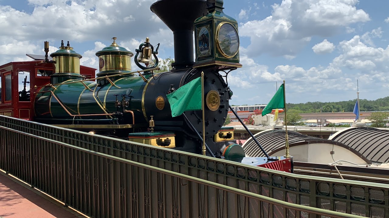 “Welcome Back locomotive #3 Roger E Broggie” Riding the Walt Disney World Railroad