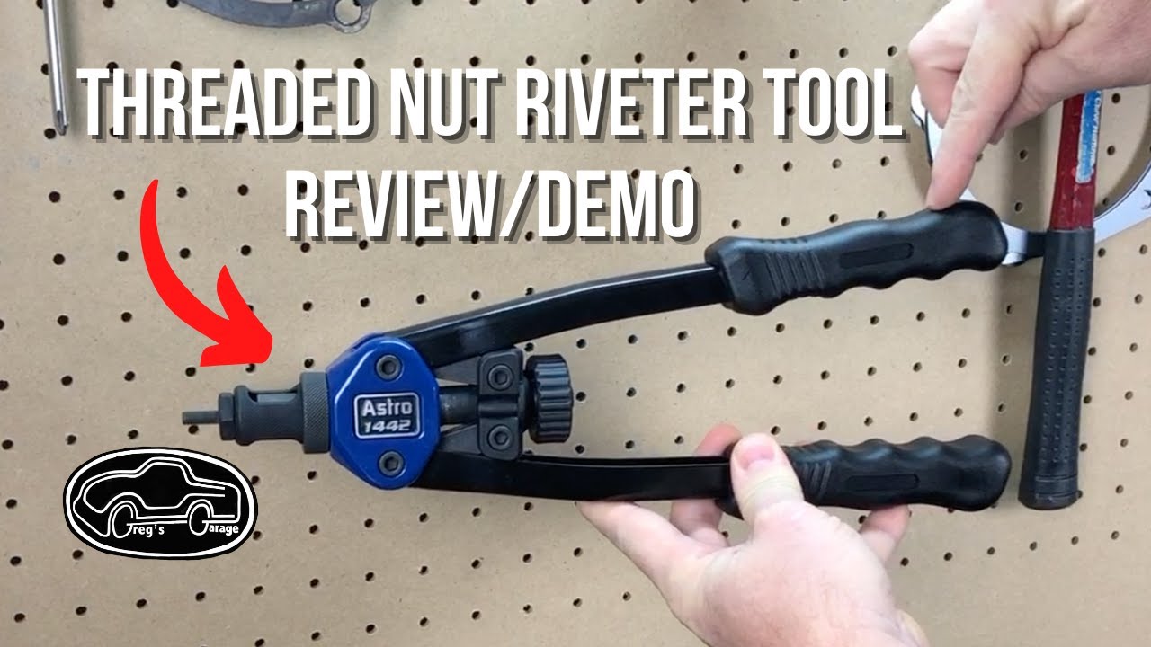 Threaded nut riveter tool review/demo (Astro Pneumatic 1442)