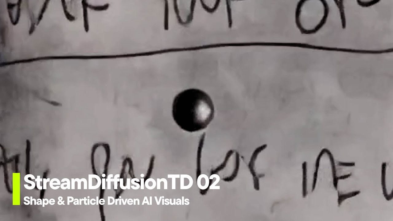 StreamDiffusionTD 02: Визуализация с использованием ИИ на основе форм и частиц [Учебное пособие п...