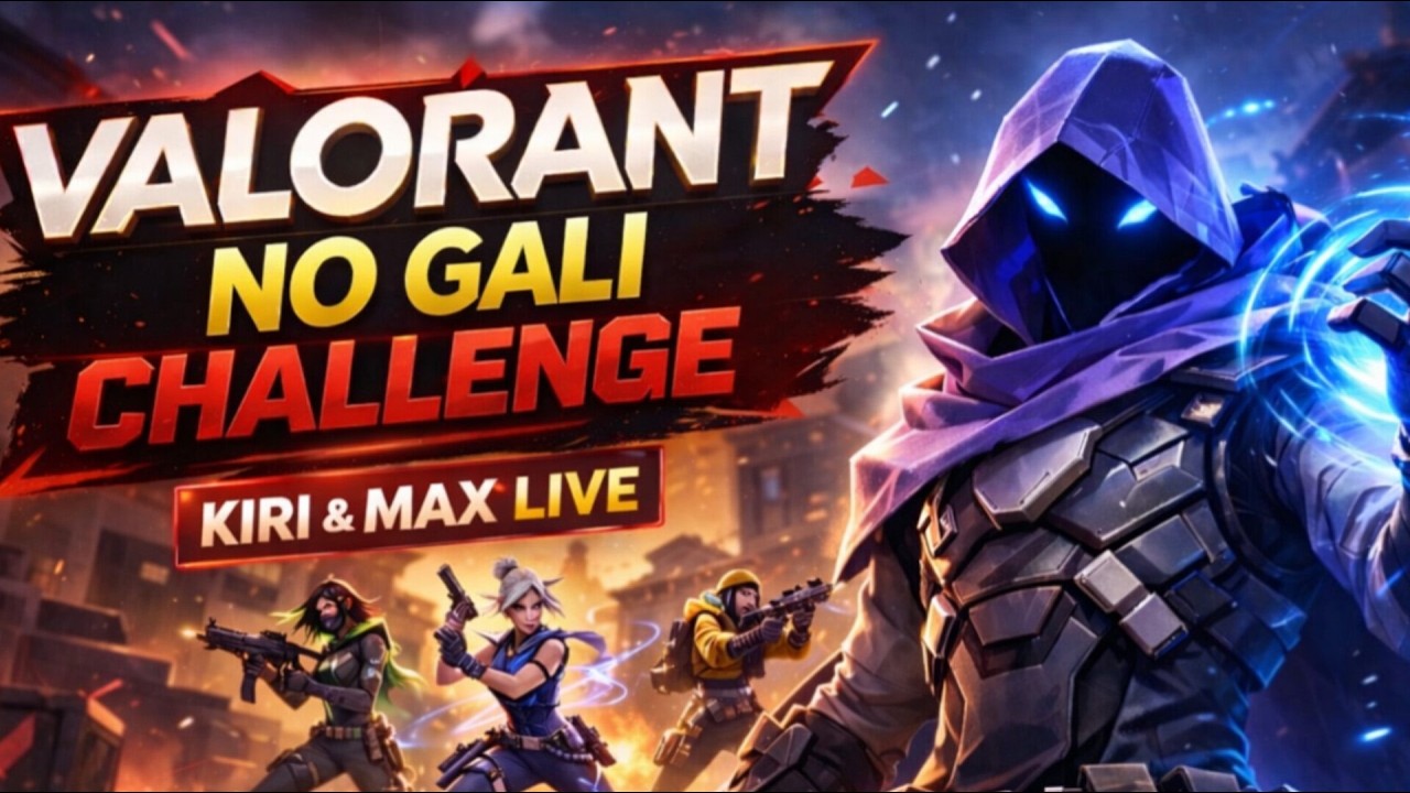 Valoranttt But NO GALI challangee 😂  || Valorant || #valorant