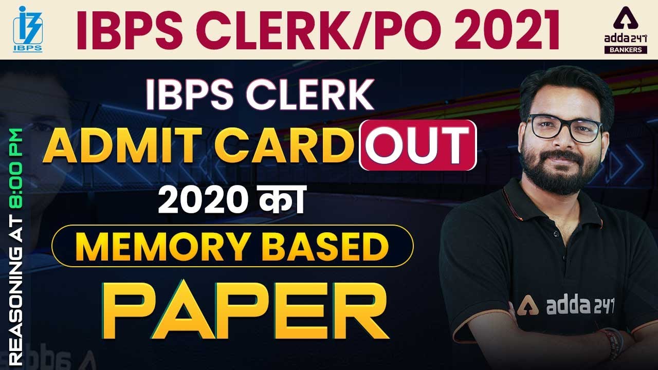 IBPS CLERK & PO 2021 | REASONING | 2020 MEMORY BASED PAPER SOLUTION