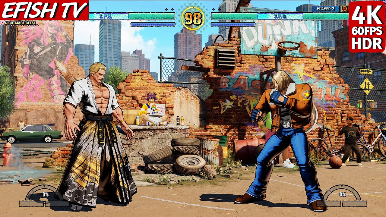 Nightmare Geese vs Terry Bogard (Hardest AI) - Fatal Fury: CotW