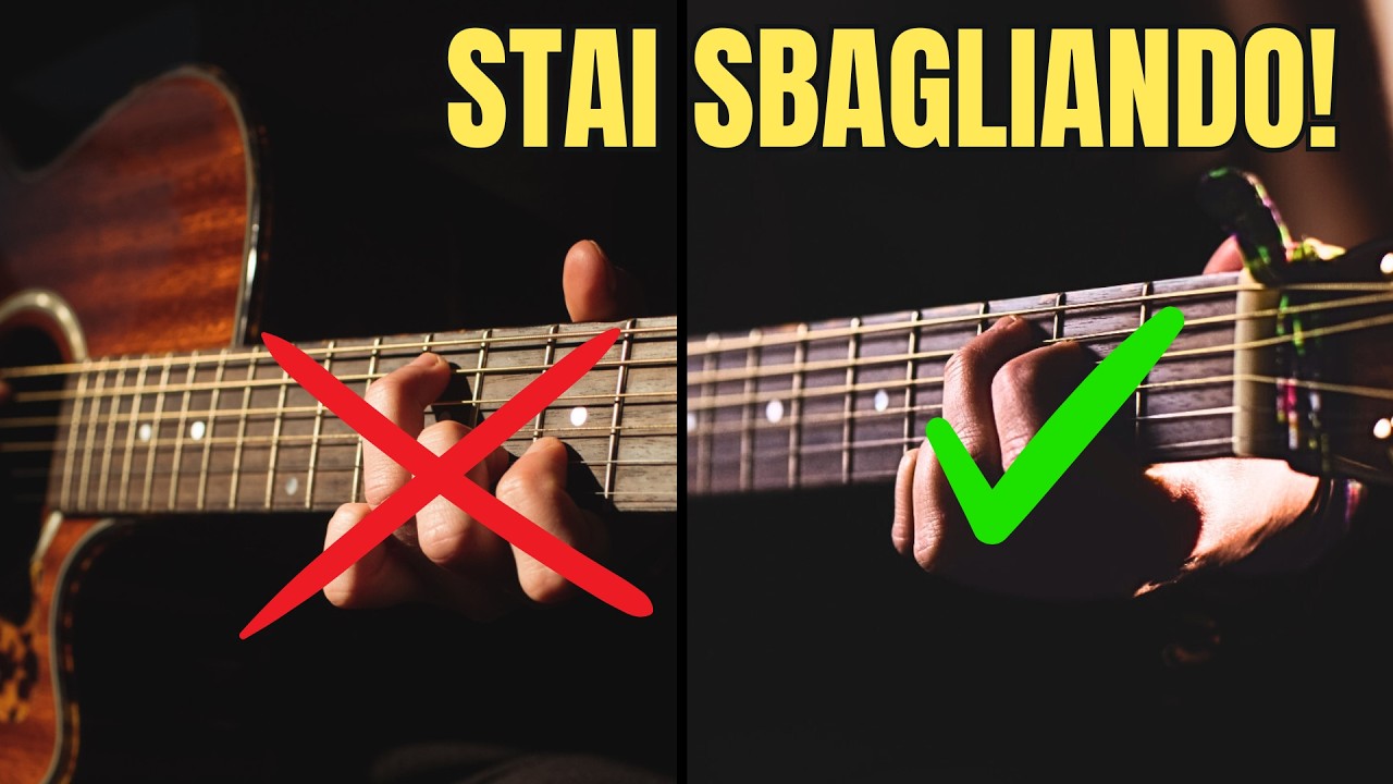 I PEGGIORI errori della mano SINISTRA sulla CHITARRA (e come correggerli)