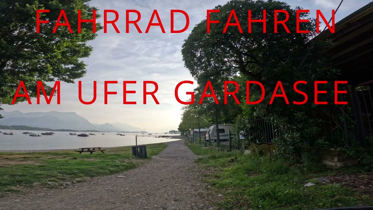 FAHRRAD FAHREN AM UFER GARDASEE