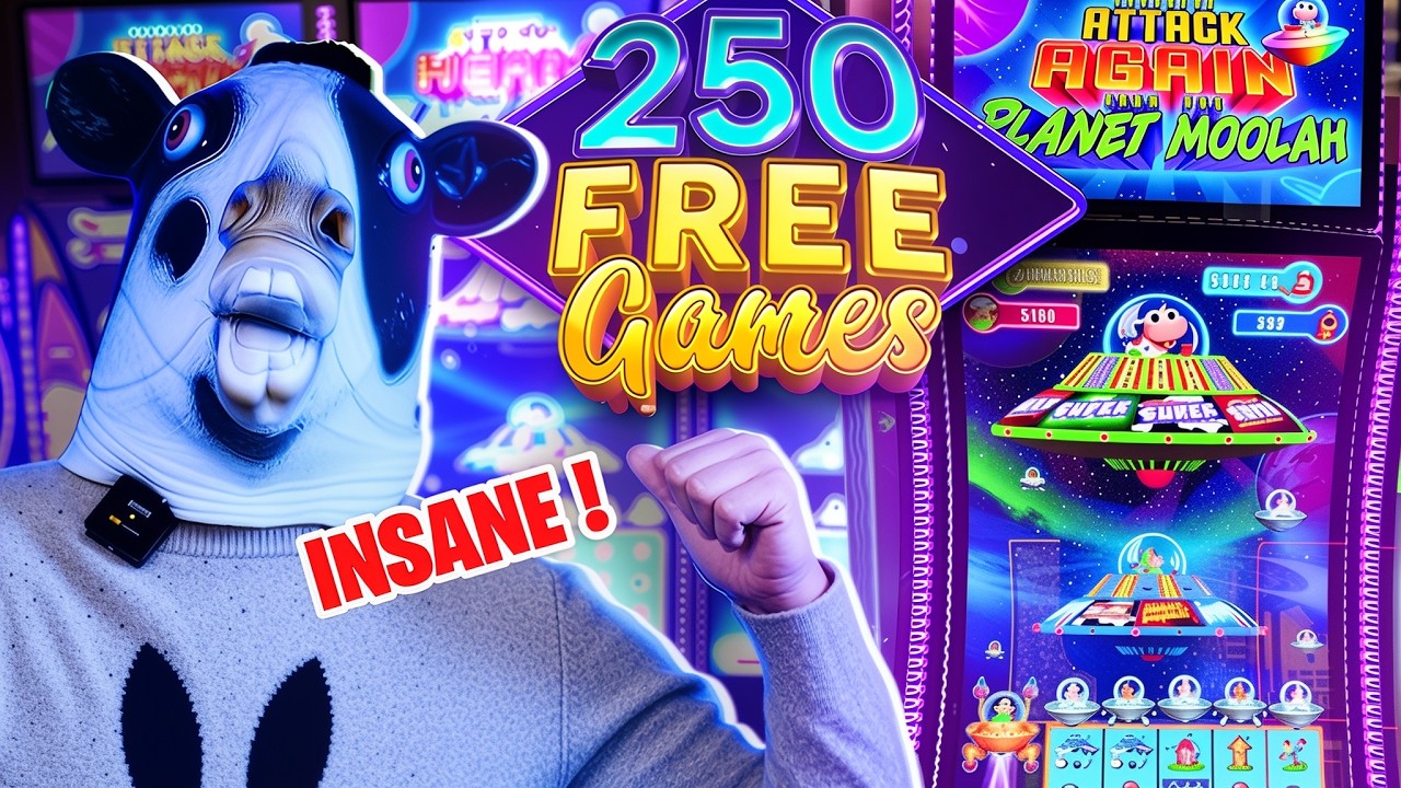 UNBELIEVABLE! 250 Free Spins = Record Breaking Planet Moolah Win!