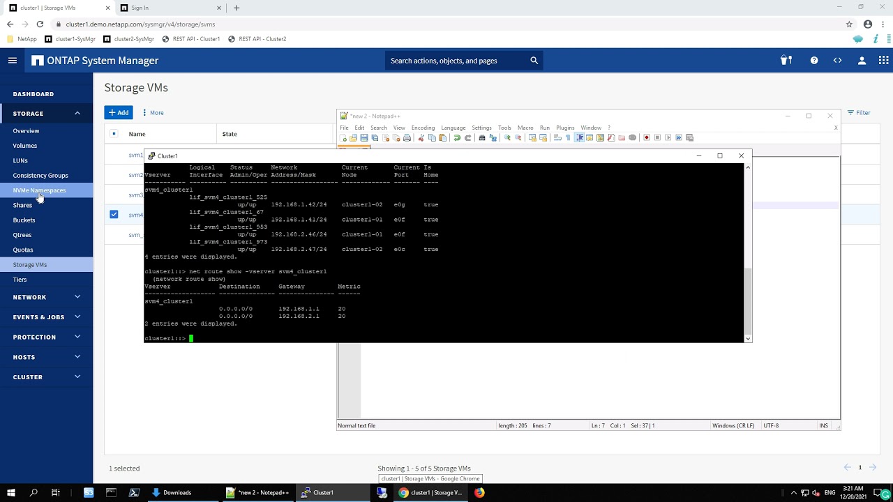 ONTAP 9.10.1 - NVMe/TCP - Case 1 - Provision NVMe/TCP Namespace