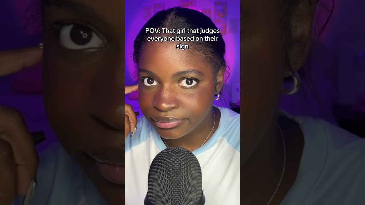 POV: That girl that judges people based on their zodiac sign #asmr #shorts