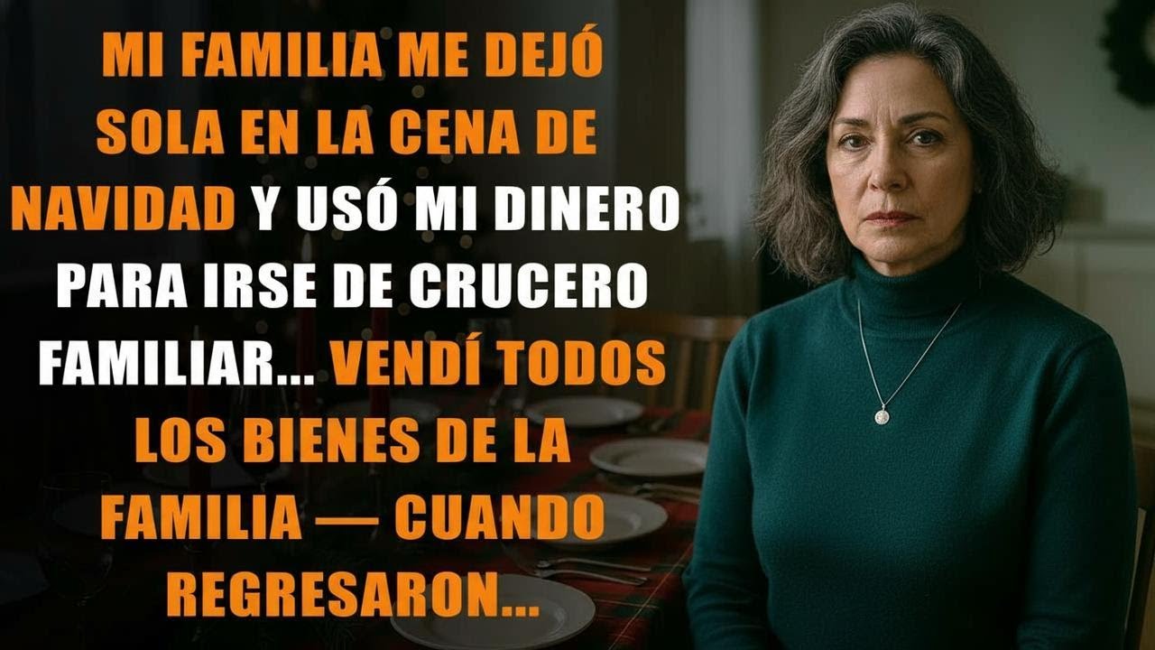 Mi familia me dejó sola en la cena de Navidad y usó mi dinero para irse de crucero familiar... Vendí