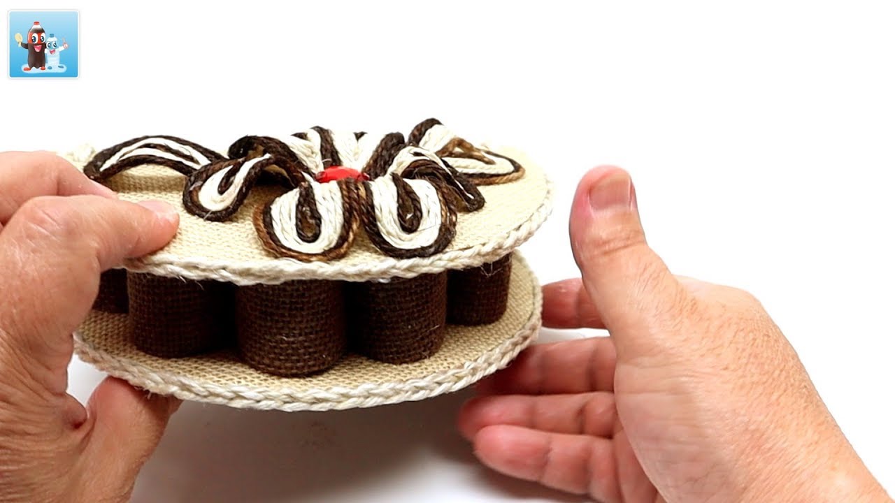 Handicraft Burlap and Jute Yewelry Box DIY Art and Craft Ideas