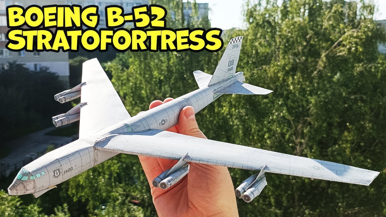 Flying B-52 Bomber | How to Make Paper Airplane Boeing B-52 Stratofortress | DIY Paper Crafts B-52