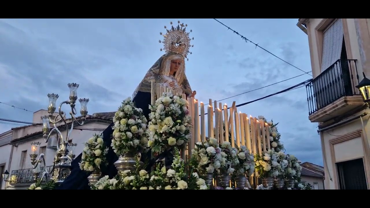Virgen de la Aurora por la calle Olavide de La Carolina, Jaen 2024