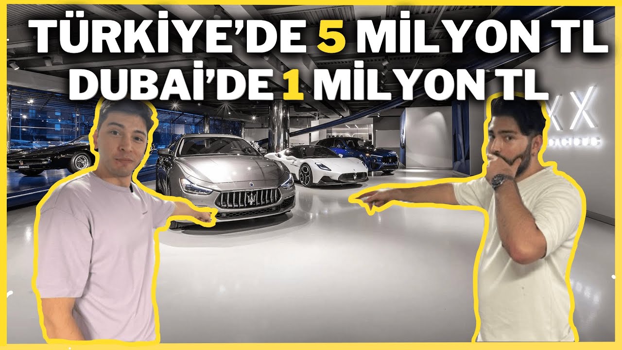 DUBAİ'DE SUDAN UCUZ ARABA FİYATLARI / TÜRKİYE'DE ŞAHİN PARASIYLA DUBAİ'DE MASERATİ ALMAK
