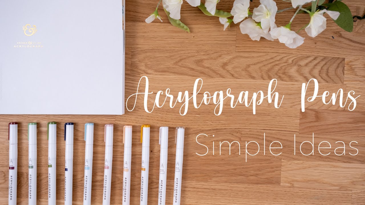Simple Ways to use Archer and Olive Acrylograph Pens in your Bullet Journal