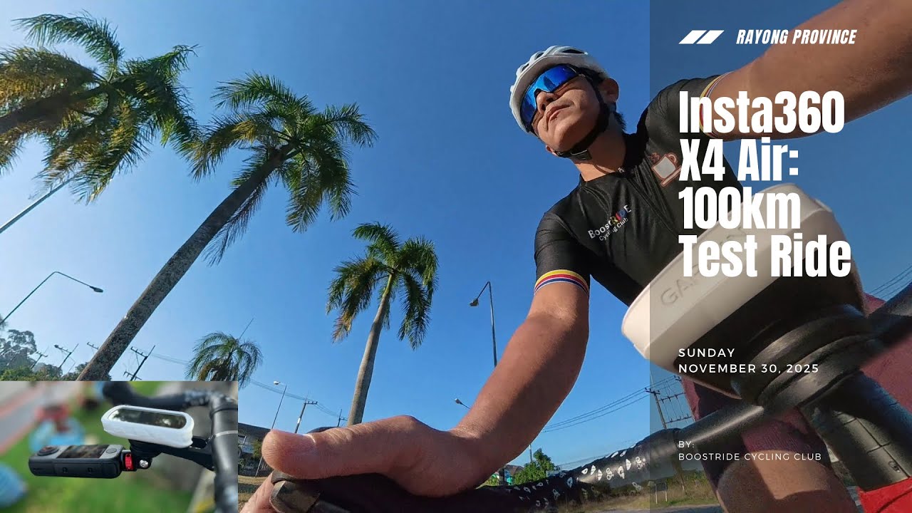 Cycling with Insta360 X4 Air : 100km Test Ride
