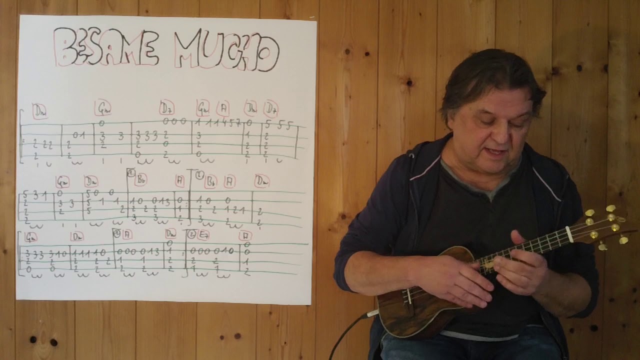 Fingerstyle UKULELE Lesson #291: BESAME MUCHO (Consuelo Velazquez)