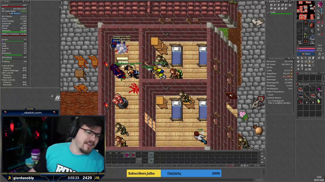 TIBIA A MAIOR TRETA DE 2020 - RUBINI VS JHONNY 10/07/2020
