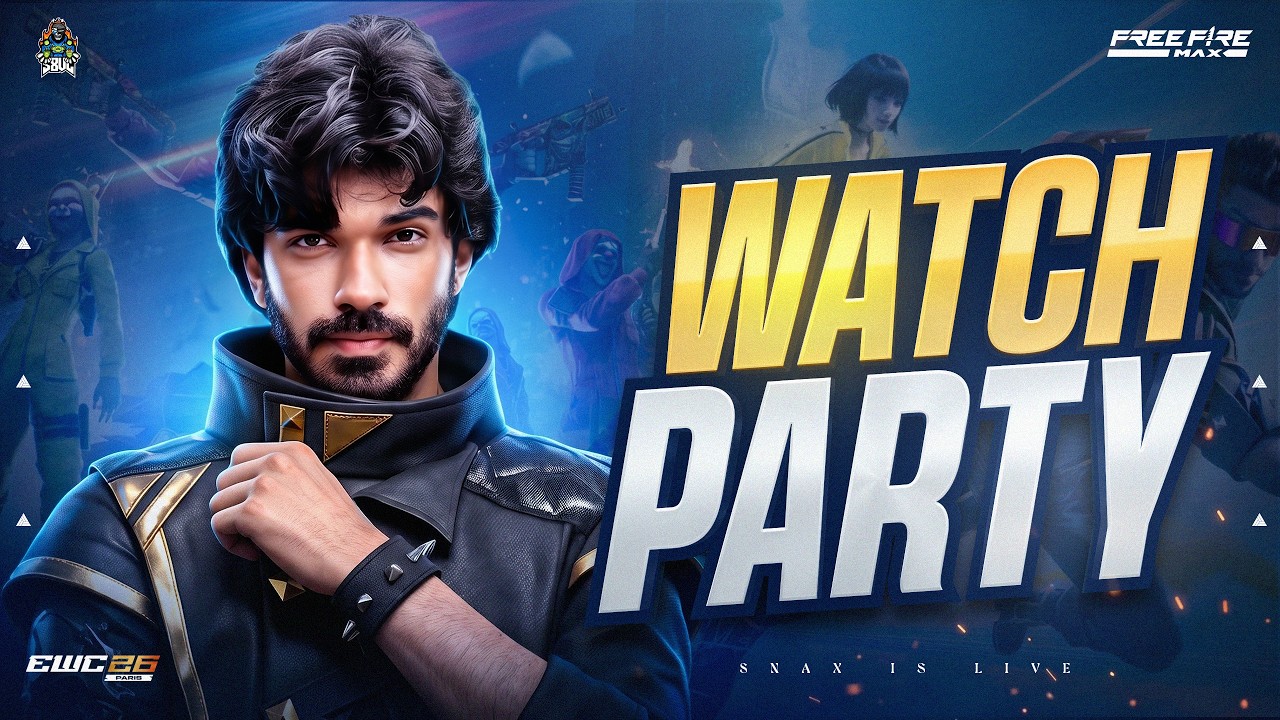 EWC FREE FIRE MAX DAY 1 - WATCHPARTY WITH SNAX #S8UL