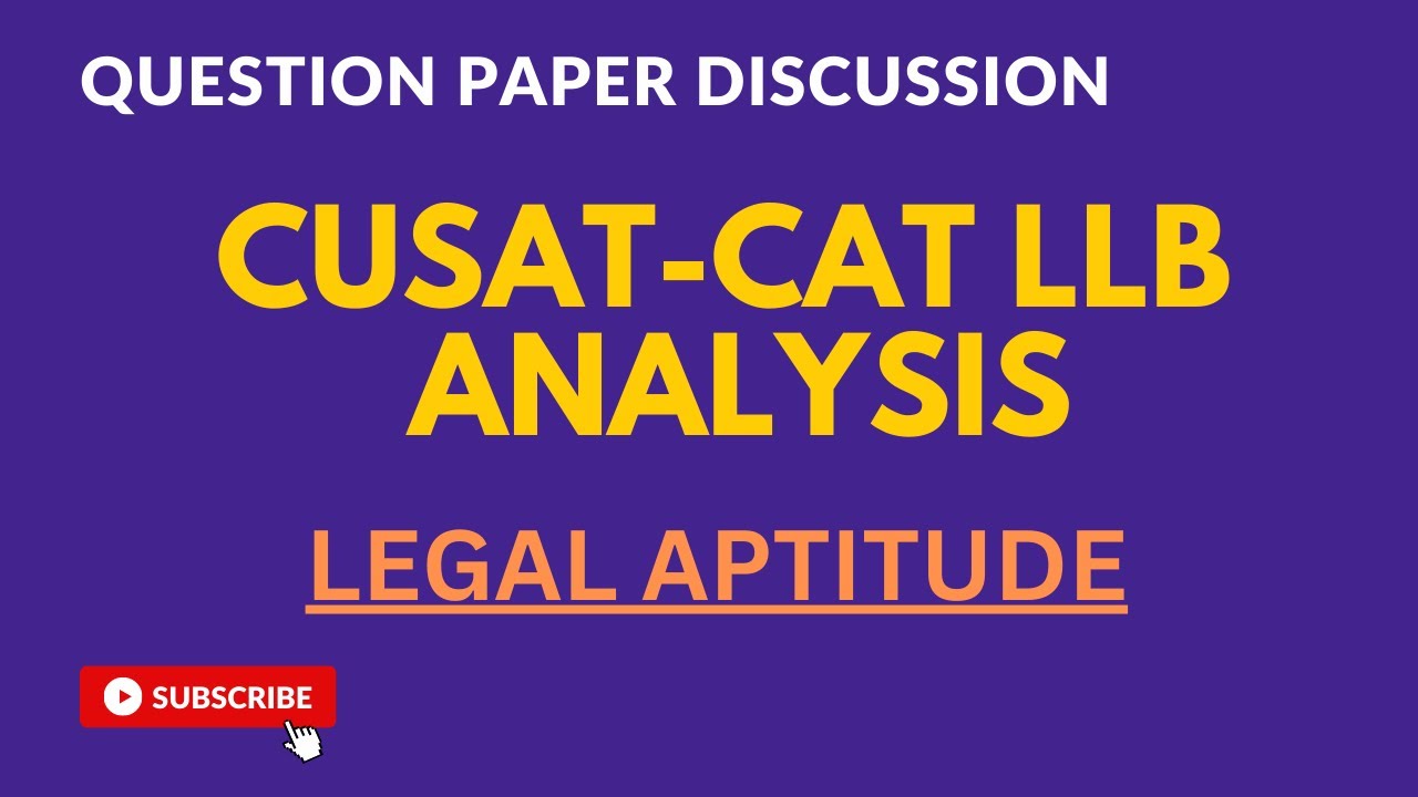 CUSAT-CAT QUESTION PAPER 2022 | LAW RELATED MATTERS