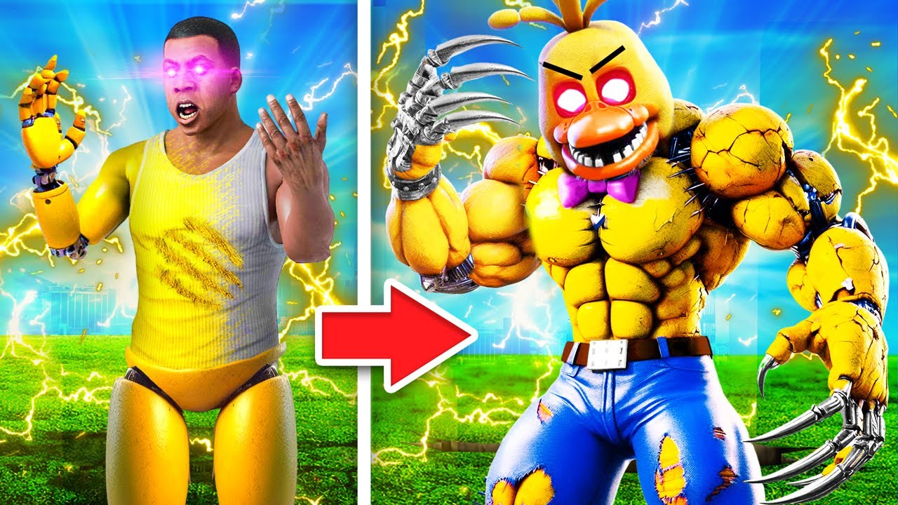 Upgrading Human To FNAF CHICA In GTA 5!