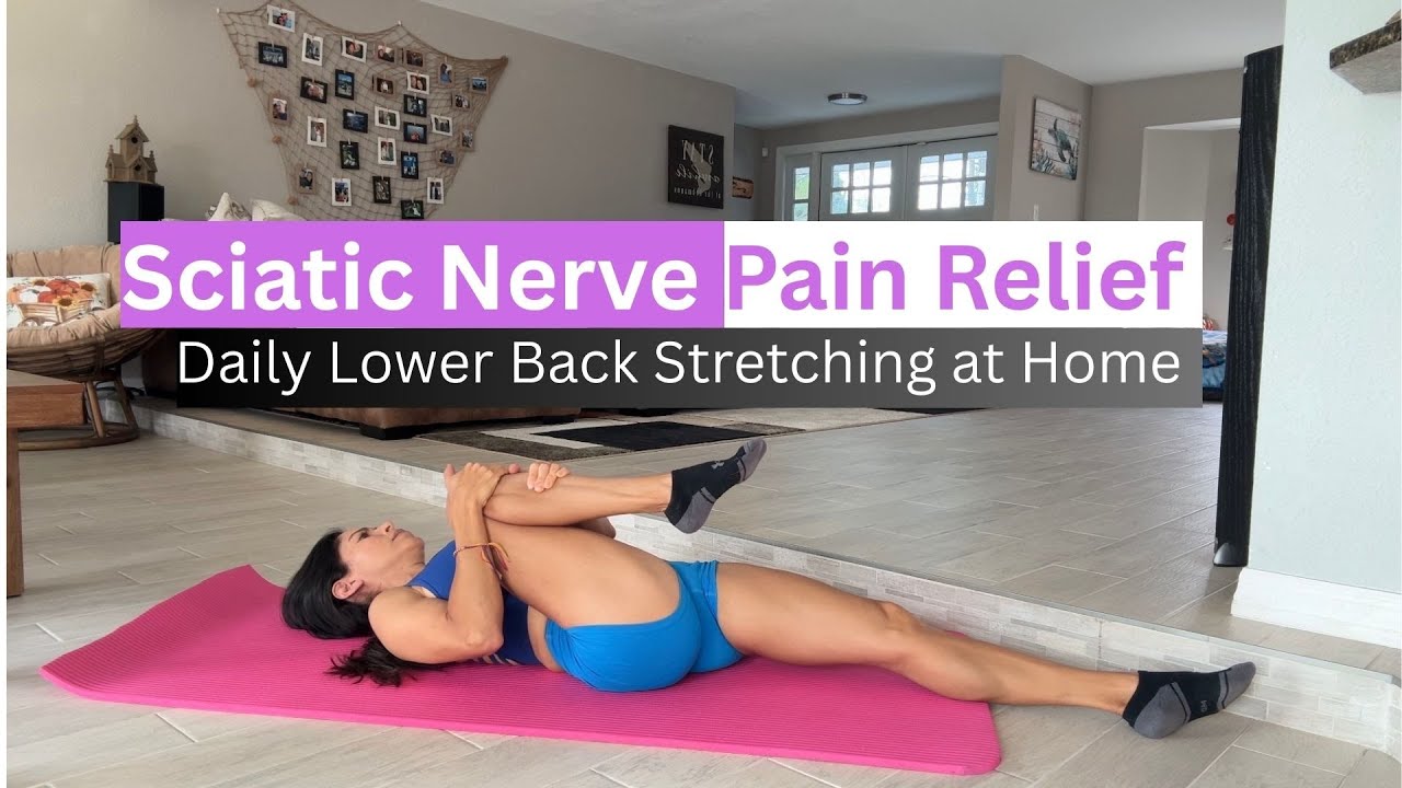 15 Min Daily Stretch for Sciatic Nerve & Lower Back Pain Relief (at Home)