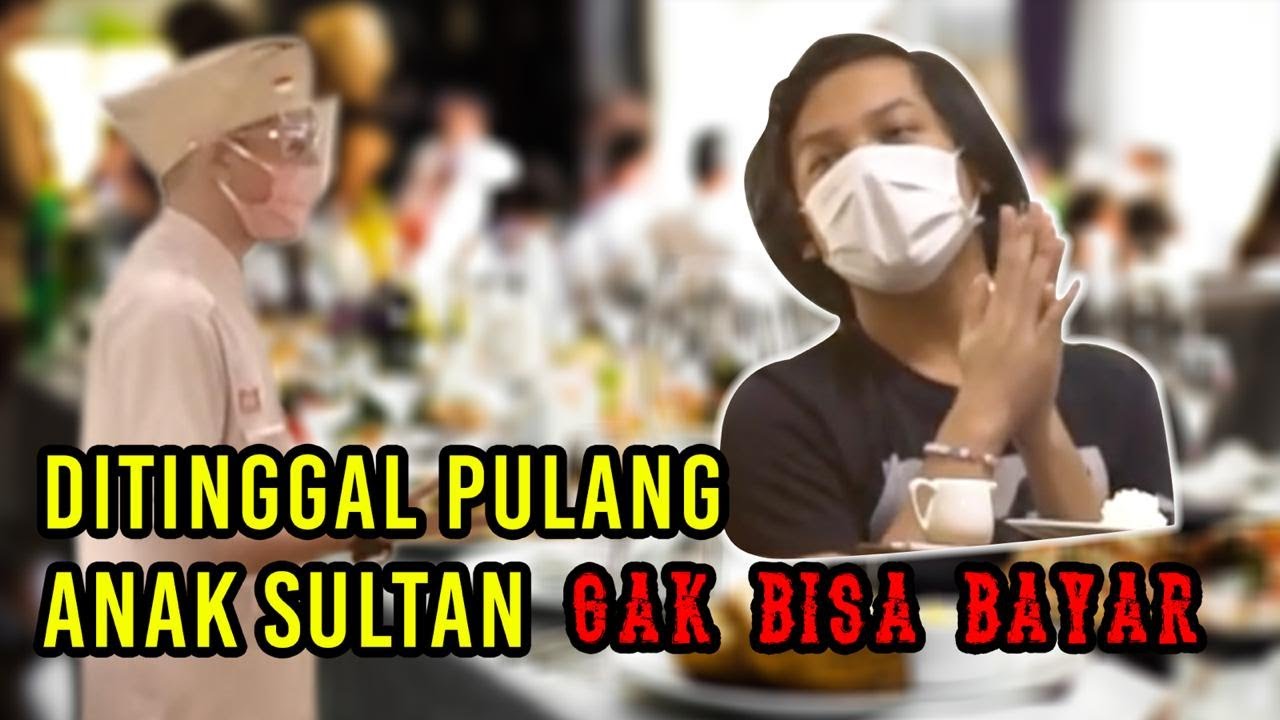 APES❗NINO DITINGGAL DI RESTORAN MEWAH,  PAS GAK BAWA DOMPET😱