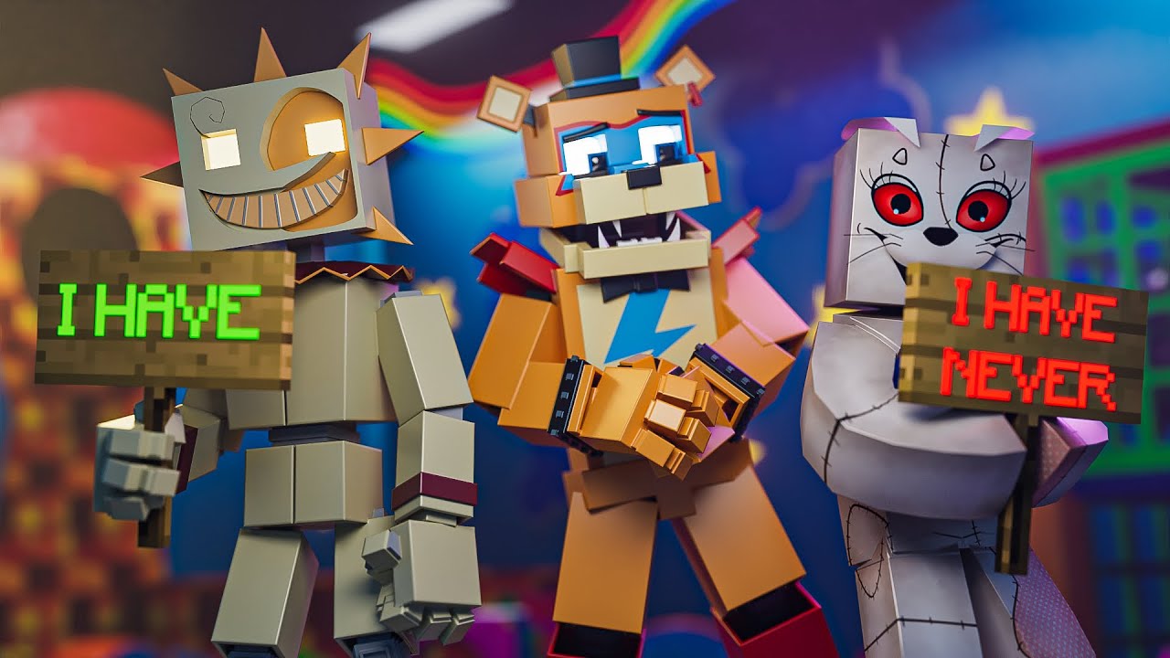Minecraft FNAF Vanny VS Sunrise Never have I ever! (Minecraft Roleplay)