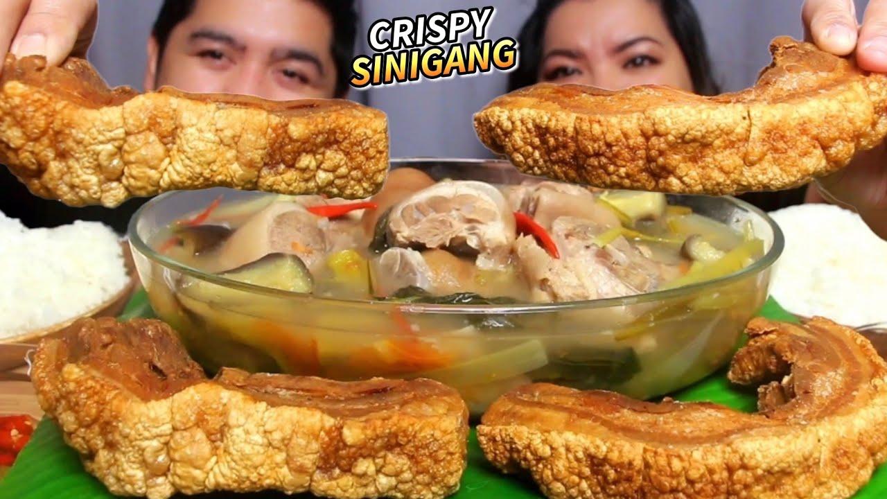 CRISPY PORK SINIGANG LECHON KAWALI | MUKBANG ASMR | MUKBANG PHILIPPINES | Alex & Sha