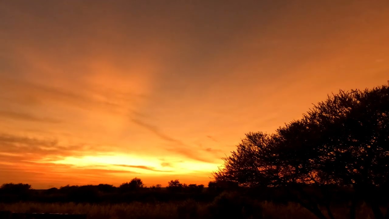 Sunrise timelapse near Pilanesberg, South Africa from the Kingdom resort we used as base for safari