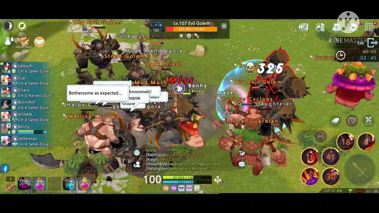 LUNA M - WARRIOR (LVL 100) VS GOLD DUNGEON A