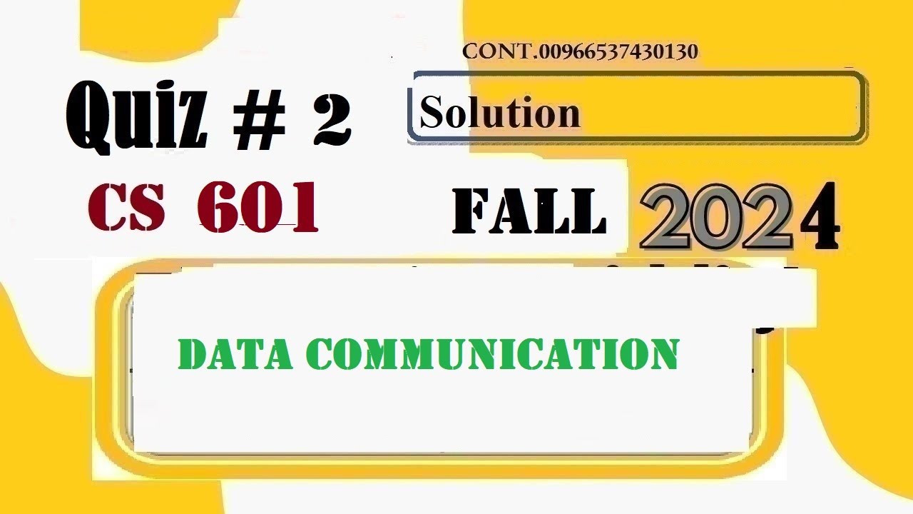 cs601 quiz 2 solution fall 2024|cs 601 quiz 2 solution fall 2024