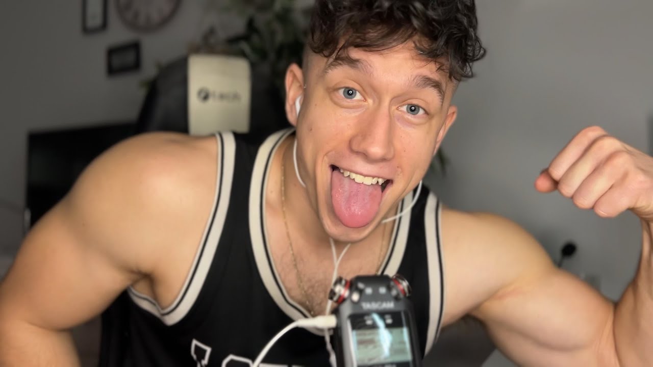 EXTRA TINGLY TONGUE SWIRLS ASMR for you to sleep (male mouth sounds)