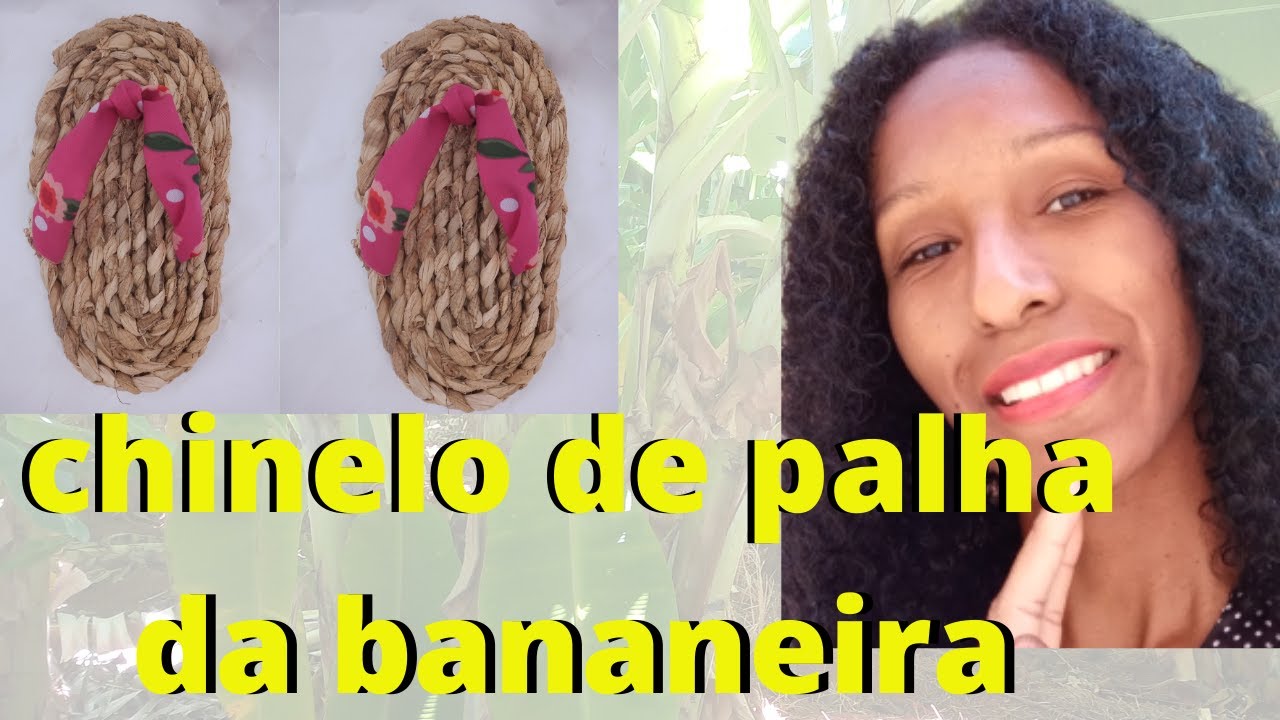 Como fazer chinelo com a fibra da bananeira