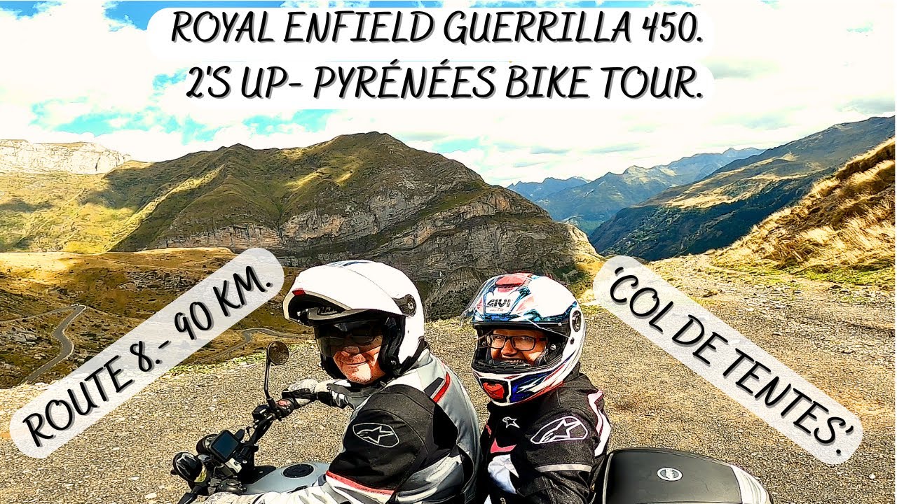 PYRÉNÉES BIKE TOUR. 'ROUTE 8' - COL DE TENTES. - 90 KM - FROM CAMPING 'DOMAINE DU VISCOS'. BEAUCENS.
