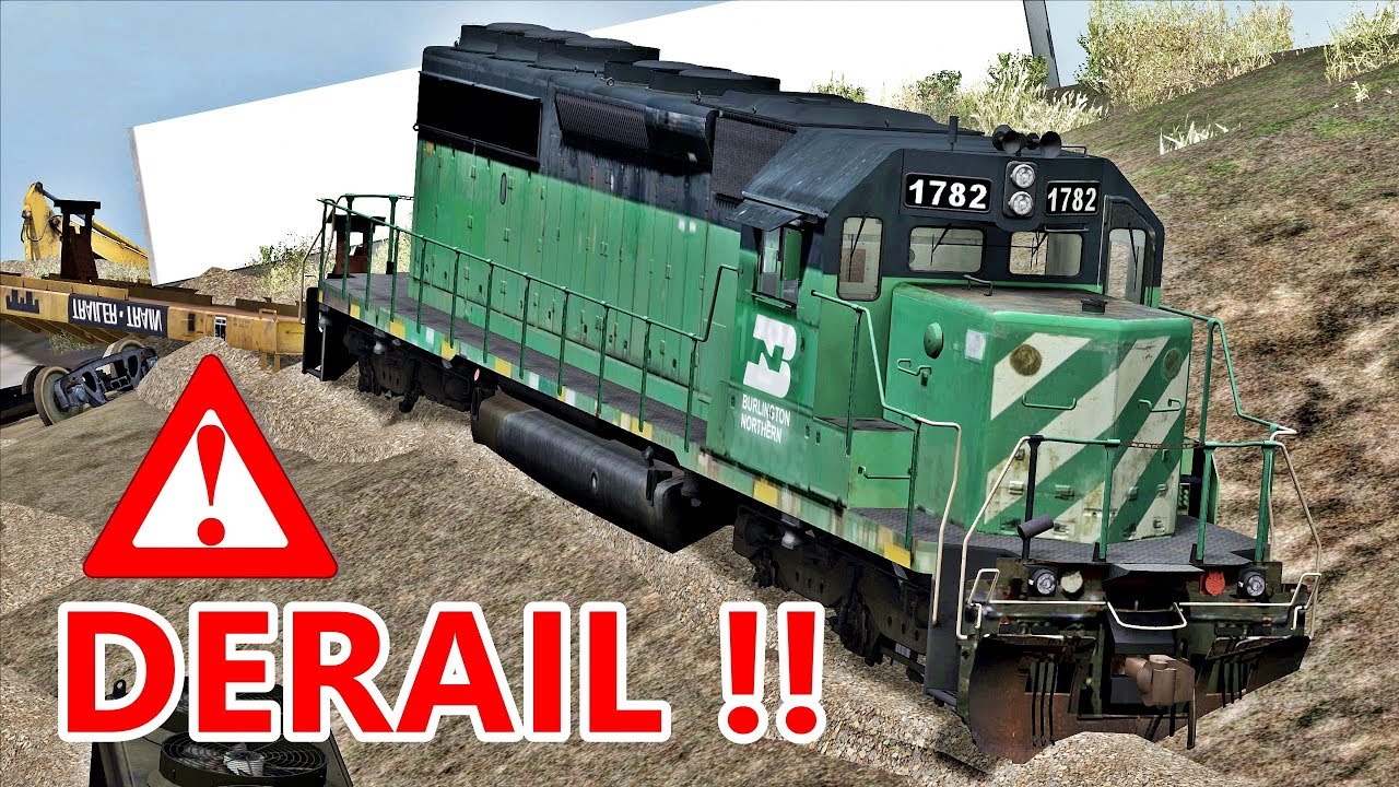 BURLINGTON NORTHERN TRAIN DERAILMENT!! ❗😵❗