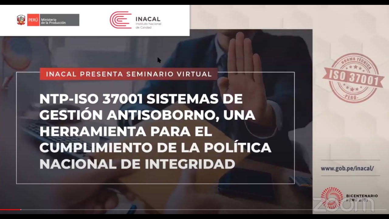 NTP-ISO 37001 Sistema de Gestión Antisoborno