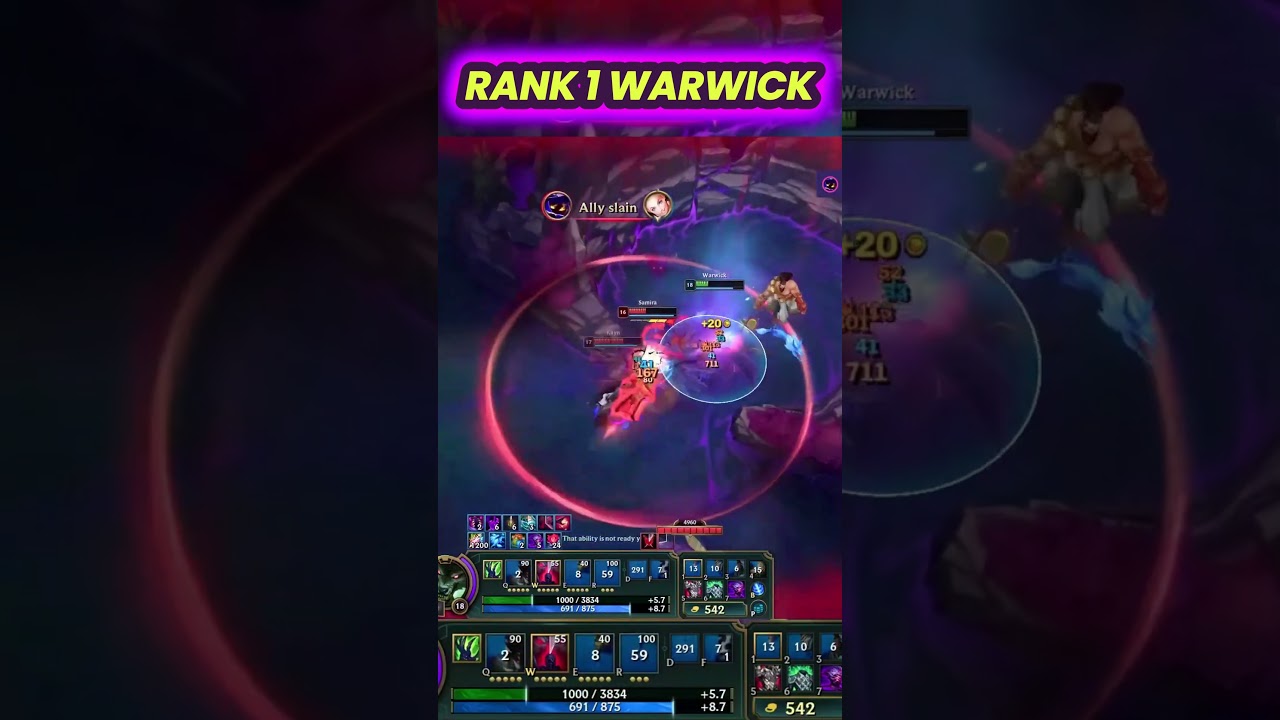 Rank 1 Warwick VS 3 - League of Legends ❗ ❗ #leagueoflegends #warwick