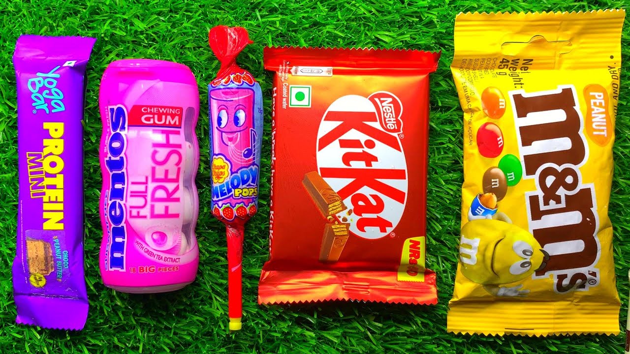 Satisfying video Asmr lollipops candy and chocolate unboxing video Asmr opening video candy cutting
