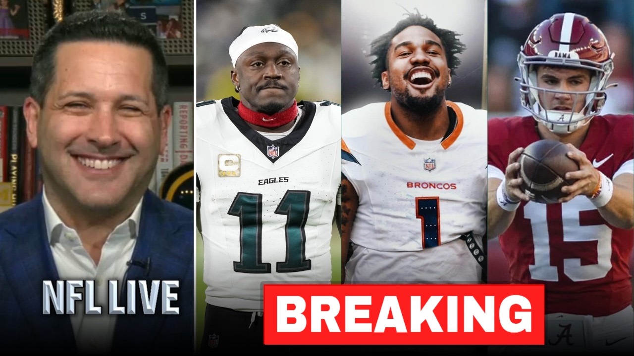 FULL NFL LIVE | Schefter on A.J. Brown trade, Broncos-Waddle deal, Jets QB drama
