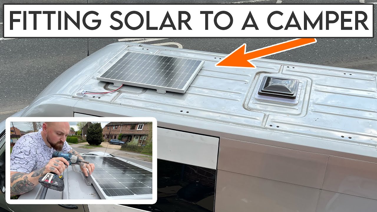 Get Off The Grid! Solar Panel Install For The Camper Van Conversion