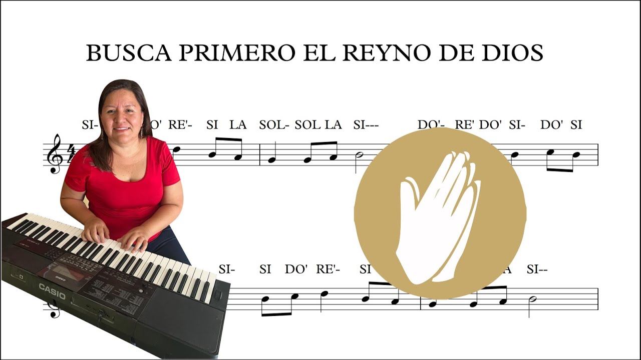 ✅🙏🏻🎶✨BUSCA PRIMERO EL REINO DE DIOS .... melodía partitura