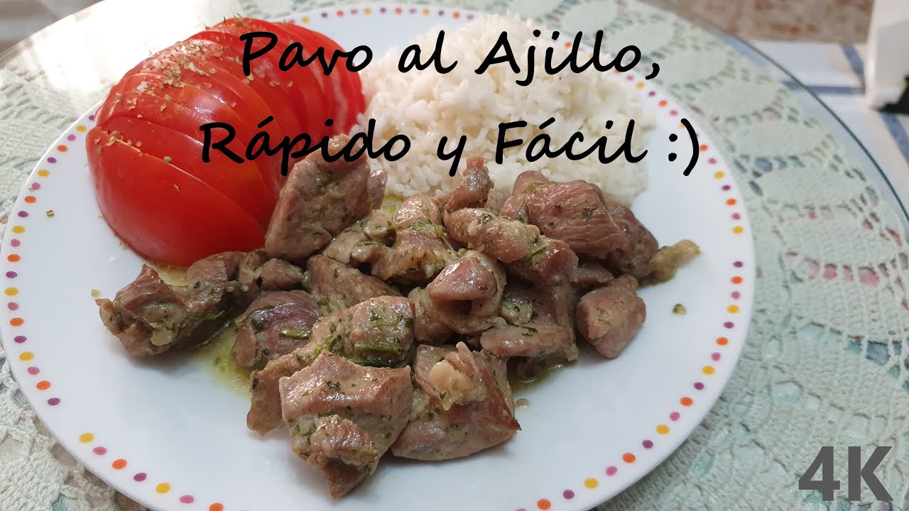 🔴 Pavo al Ajillo | receta facil y rapida