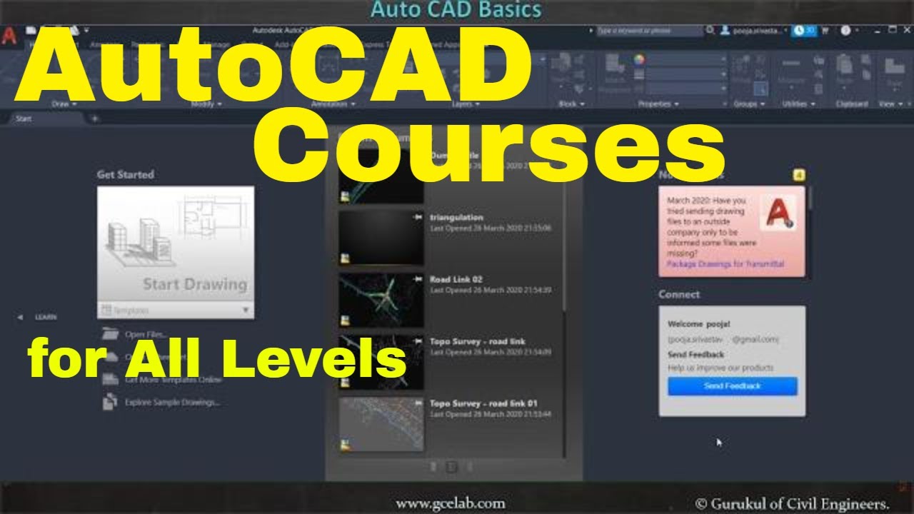 AutoCAD Courses for all levels