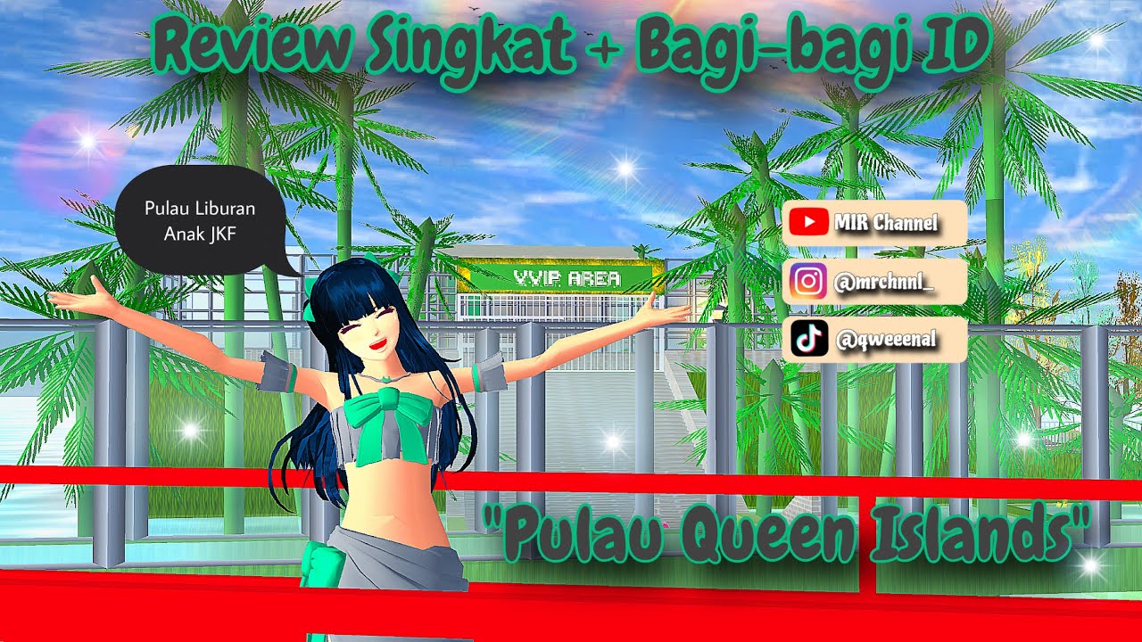 Краткий обзор + Поделиться ID острова Куин-Айлендс JKF 🏝️🏖️#sakuraschoolsimulator #mirchannel